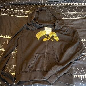 Black Hoodie with Iowa Logo